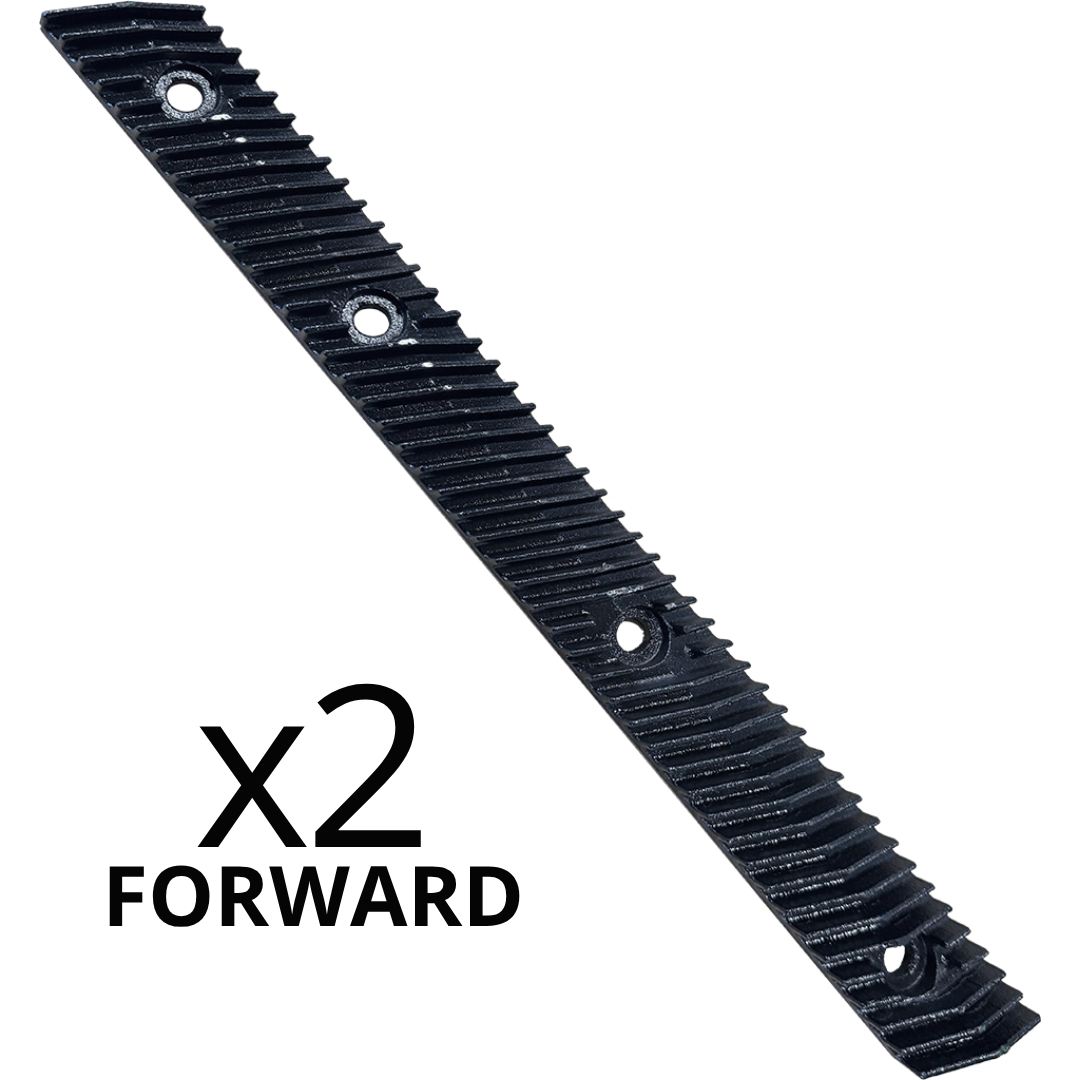 2 BARS SET, GEN 2, FORWARD NARROW SPACED RIB, 4 HOLES BAR, Ø 1/2" BOLT